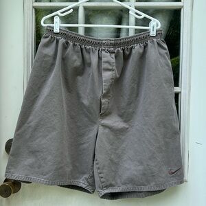 Vintage 90s Nike White Tag Men’s Shorts 2XL Gray Swoosh